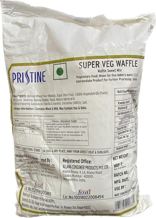 Pristine Super Veg Waffle premix 1kg