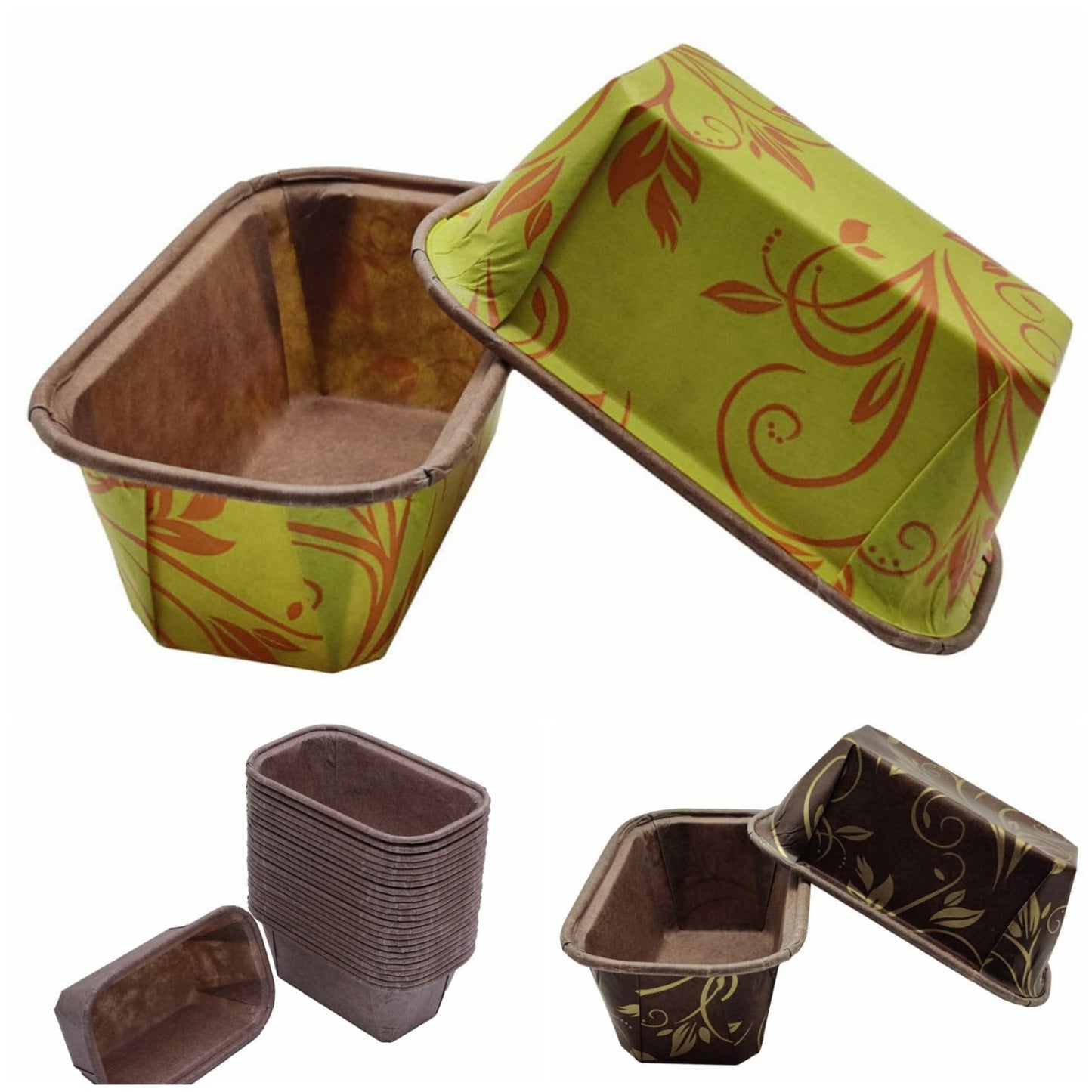 Mini Plum cake Bake and Serve pack of 50 ( Random Design) Size- 11cmx6.5cmx4cm