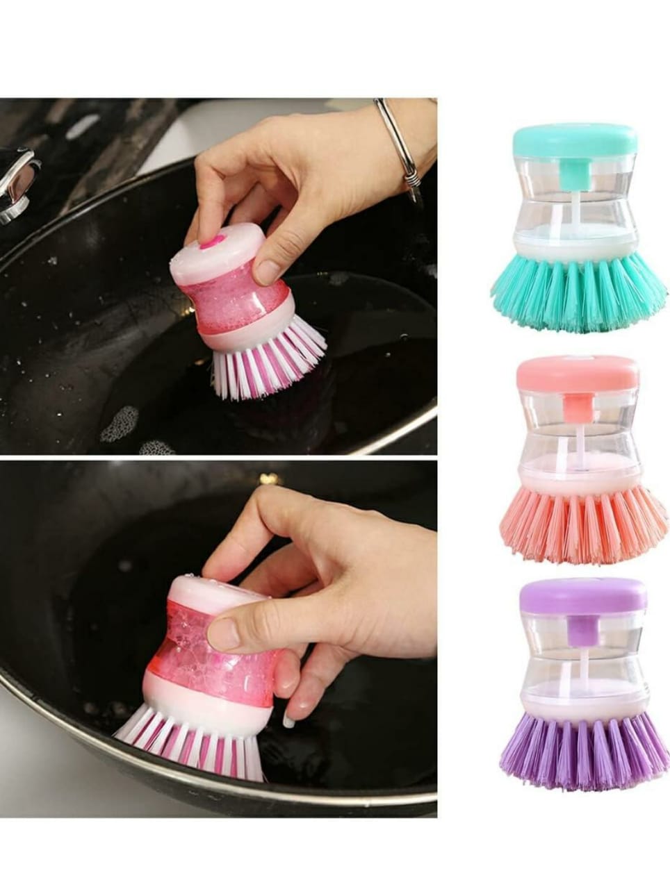 Dishwashing Brush with Dispenser