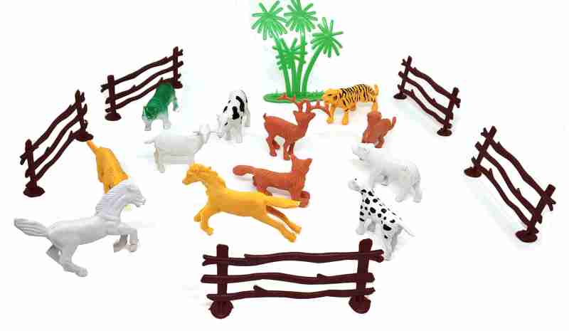 12 Pcs Jungle Animal Toy