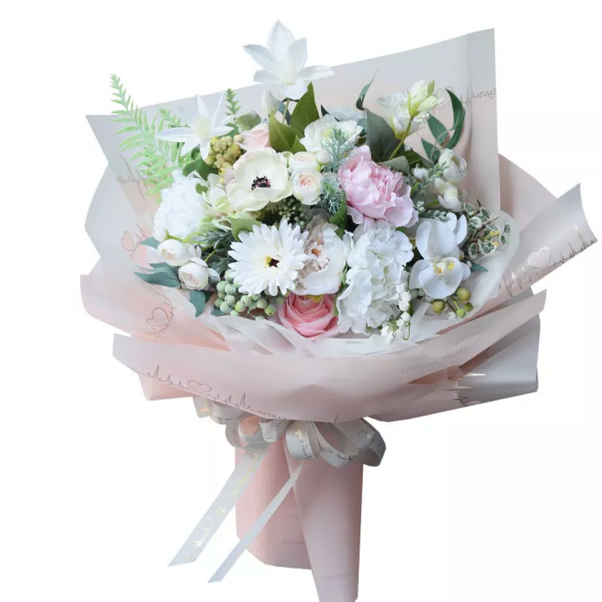 Flower Wrapping Light Pink Paper Pack Of 5 Size - 22x21.5 inch