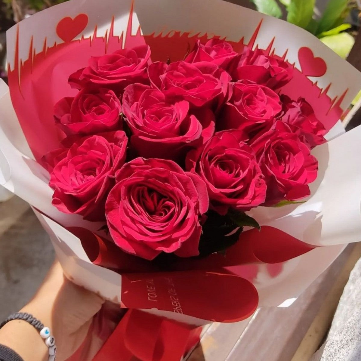 Flower Wrapping Mehroon Paper Pack Of 5 Size - 22x21.5 inch