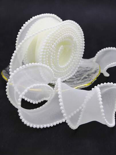 White Ribbon for Cake Decoration 7 mtr