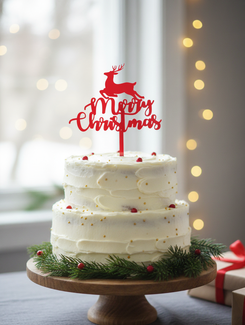 Christmas Acrylic Topper