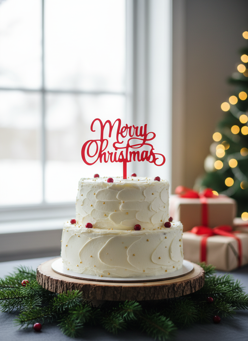 Christmas Acrylic Topper