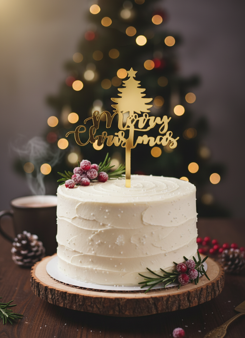 Christmas Acrylic Topper Pack Of 10 Size 3 inch