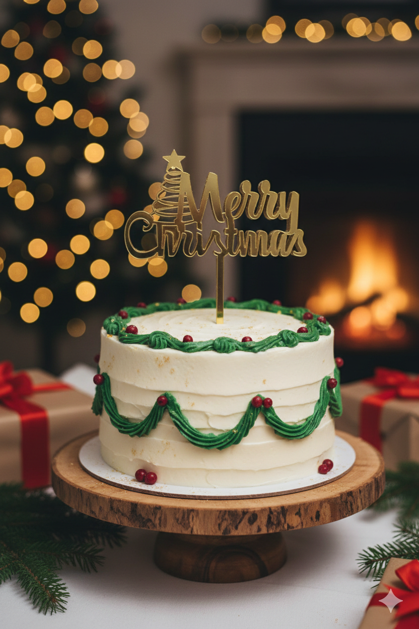 Christmas Acrylic Topper Pack Of 10 Size 3 inch