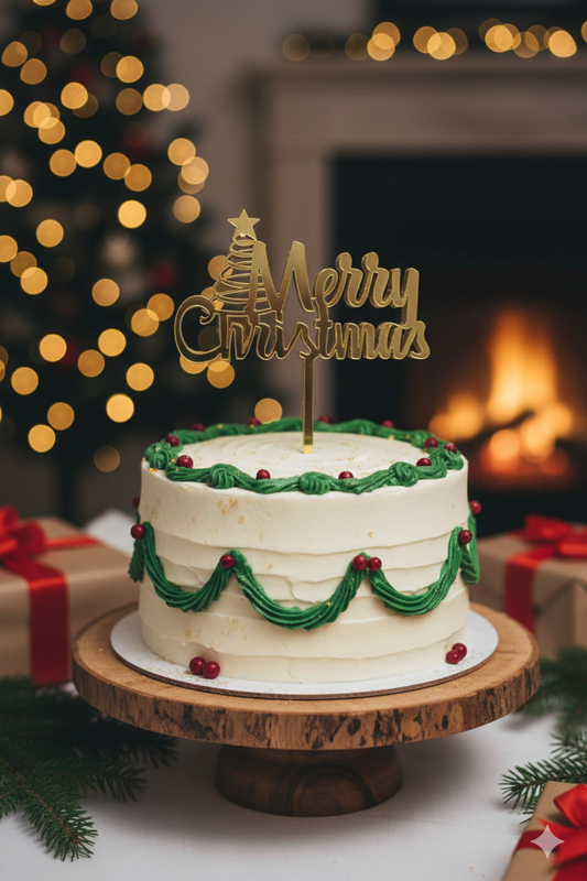 Christmas Acrylic Topper Pack Of 10 Size 3 inch