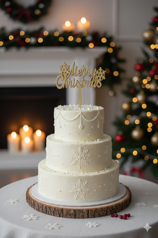 Christmas Acrylic Topper Pack Of 10 Size 3 inch