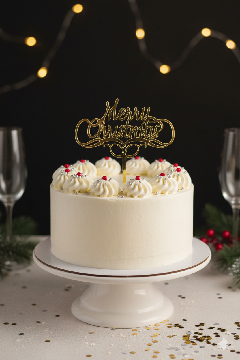 Christmas Acrylic Topper Pack Of 10 Size 3 inch