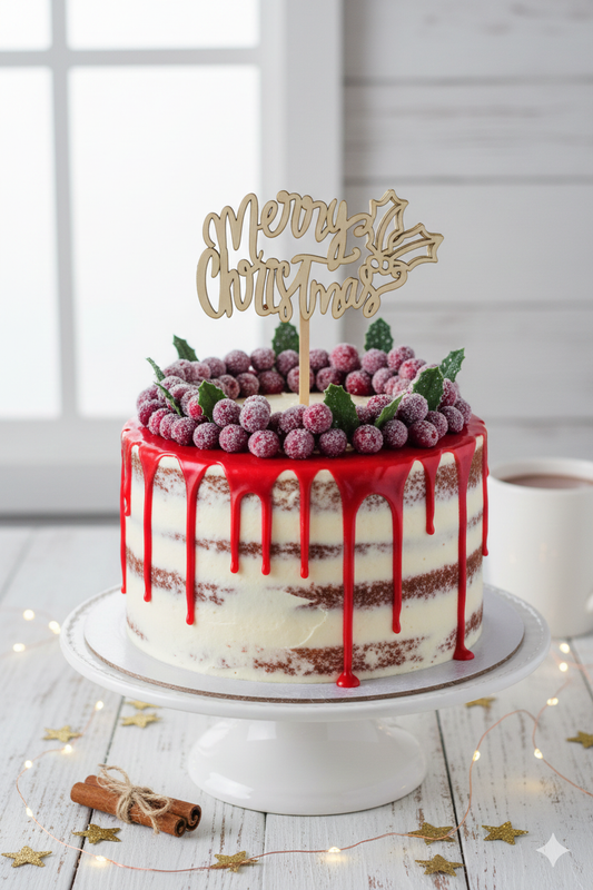 Christmas Acrylic Topper Pack Of 10 Size 3 inch