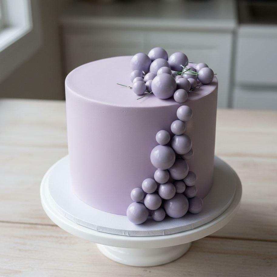 Lilac mix size  faux balls pack of 20