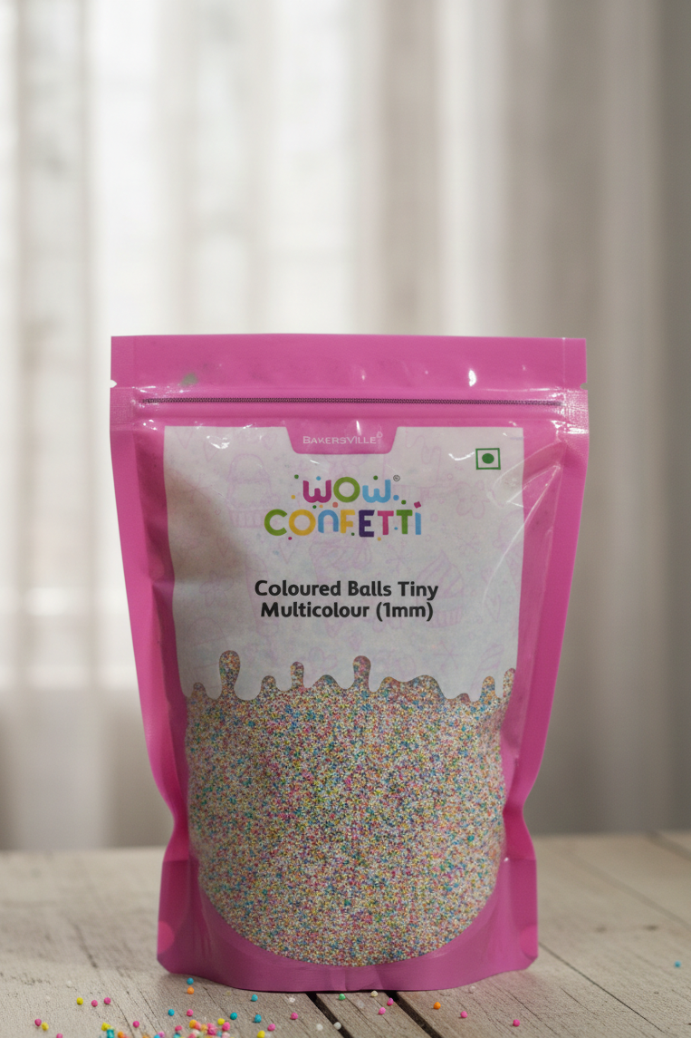 Bakersville wow confetti coloured balls tiny multicolour (1 mm)