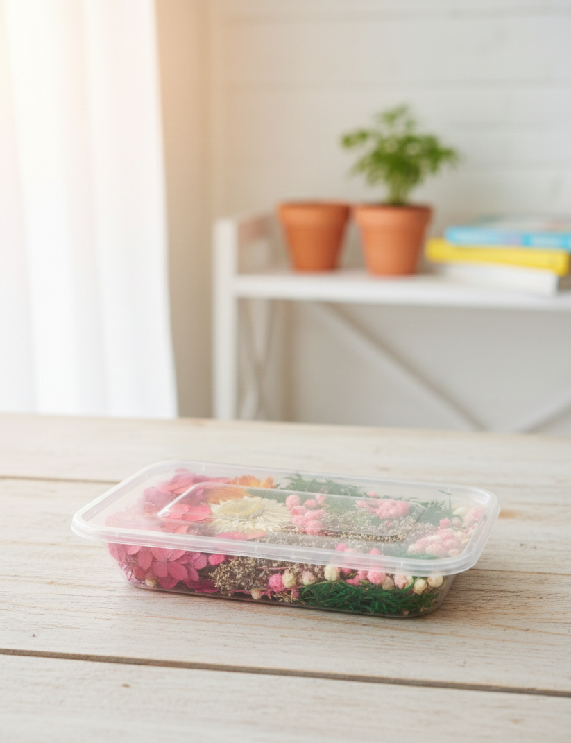 Dried flowers box
