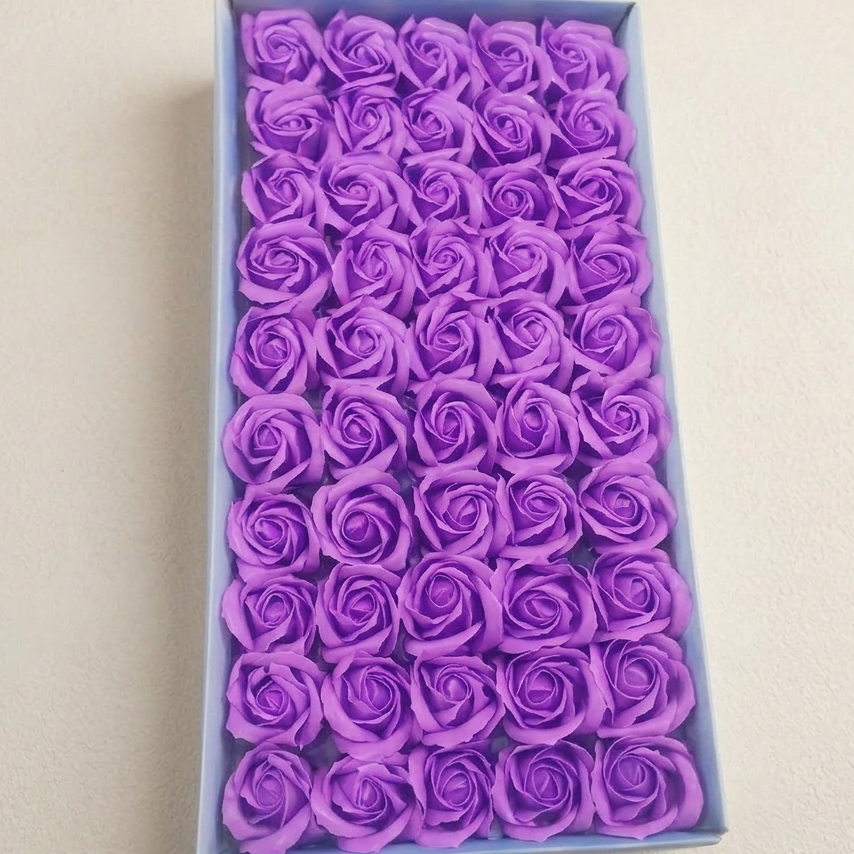 Artificial lavender Scented Rose Pack of 50