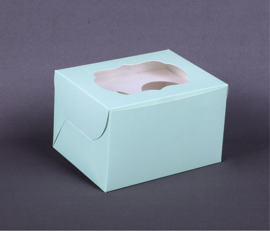 2 Pc Cupcake Box Mint Colour