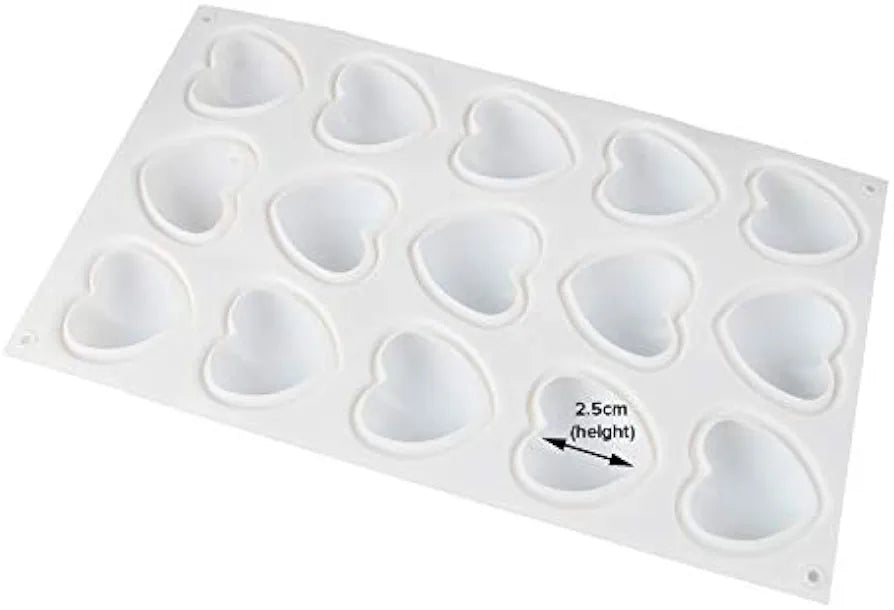 15 Cavity Heart Mould