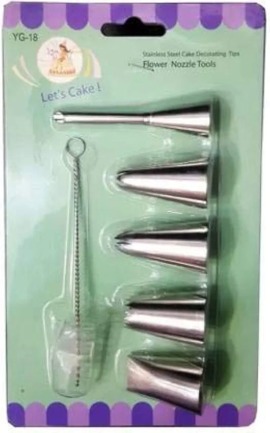 5 pcs nozzle and 1 pc nozzle clean brush set