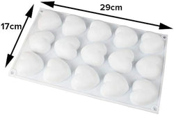 15 Cavity Heart Mould
