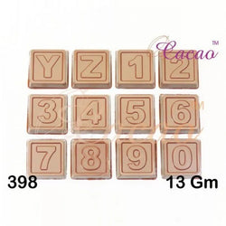 Alphabet Cacao Pvc Mould Set Of 3