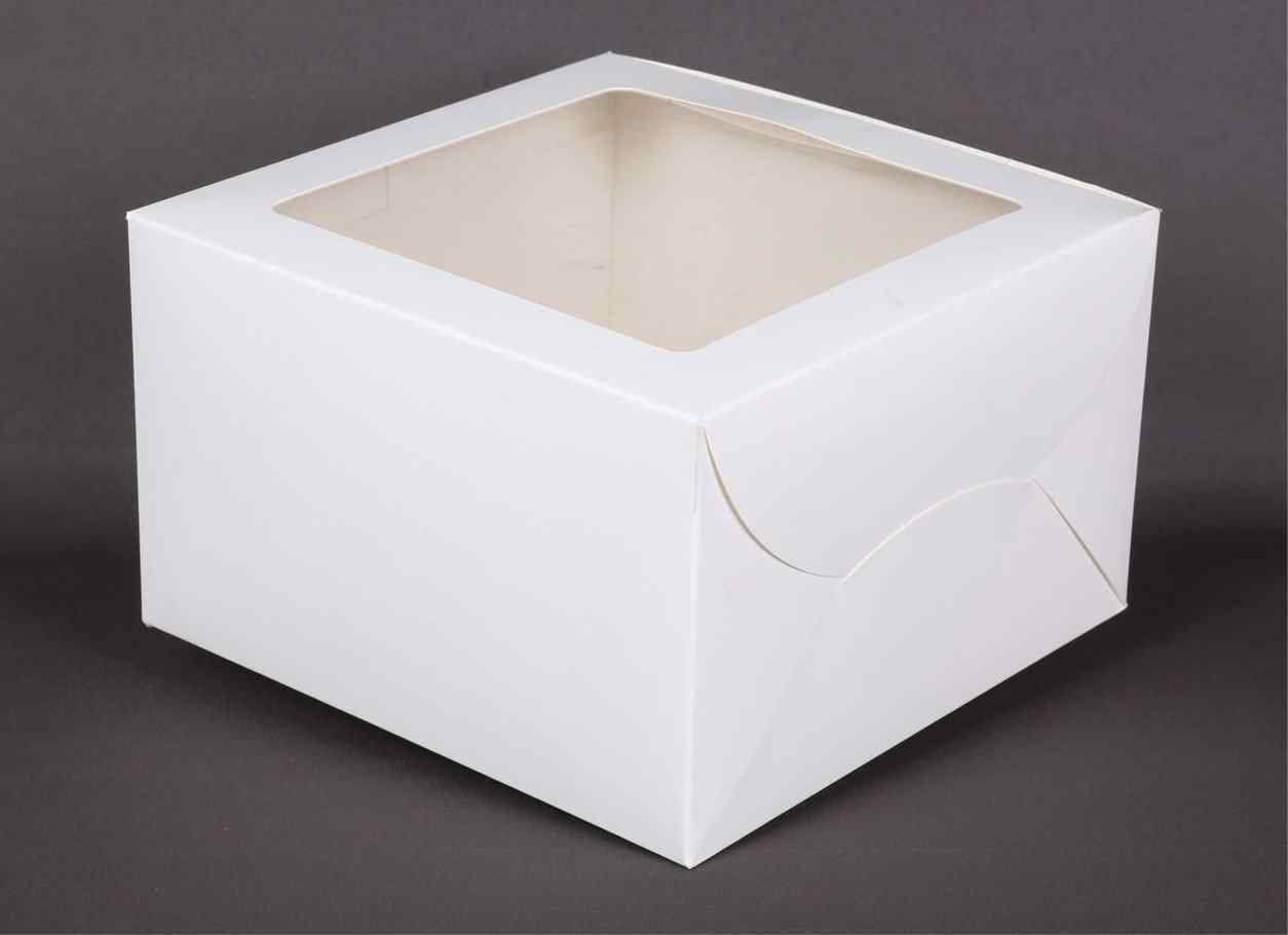 2 Pound Window cake box White  Size - 10x 10x5 inch