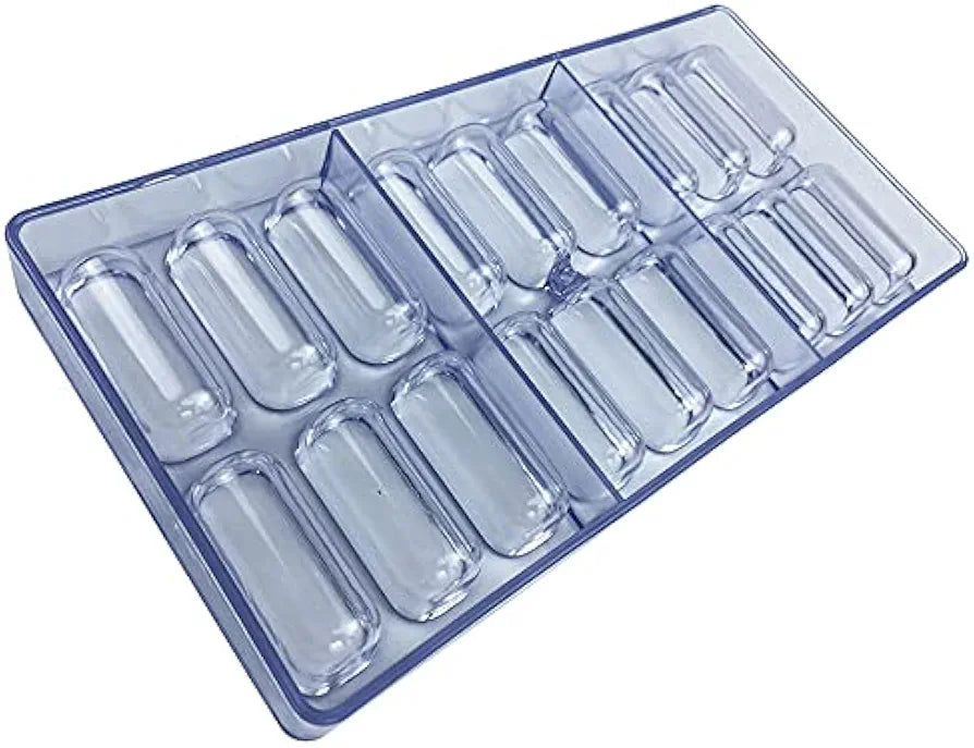 18 Cavity Rectangle Bar Shape Polycarbonate Mould