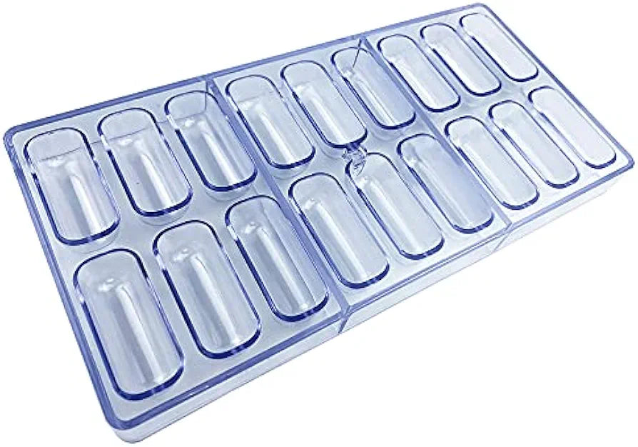18 Cavity Rectangle Bar Shape Polycarbonate Mould