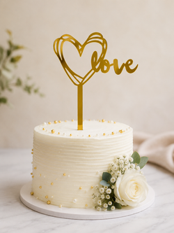 Acrylic love Cake Topper RT00013