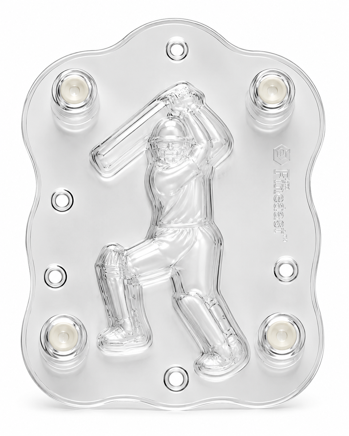 Finedecor Polycarbonate 3D Cricket Player Mould (FD-2537)