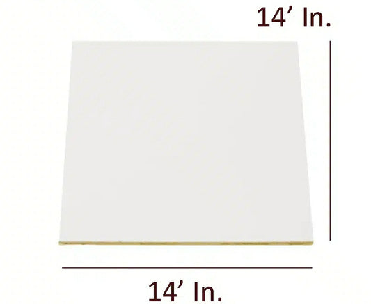 14 inch White Square Mdf Base Board