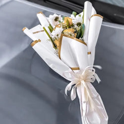 Flower Wrapping White Paper Pack Of 5 Size - 22x21.5 inch