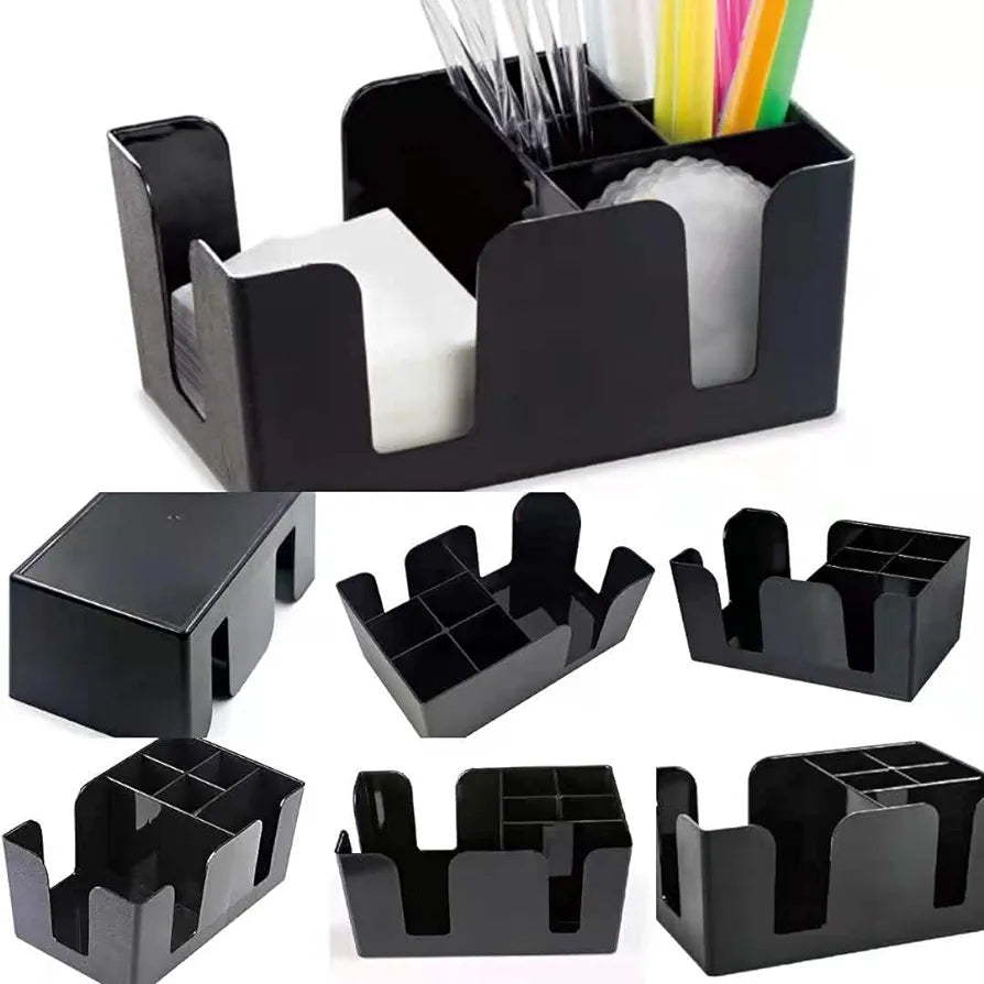 Flair Bar Caddy 6 compartment for napkins and stirrers