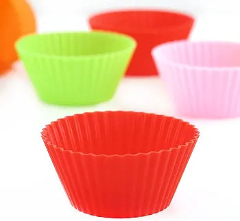 Silicone Cupcake Muffin Mould 1 Pc (Random Colour)