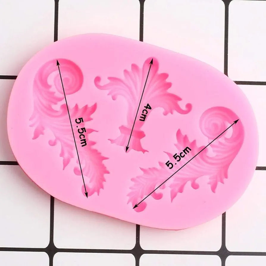 Ornamental Scroll Design Fondant Mould