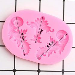 Ornamental Scroll Design Fondant Mould