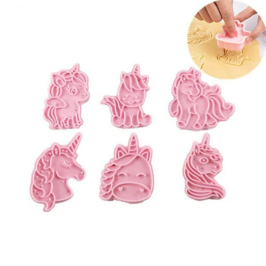 6 PC Unicorn Cookie cutter