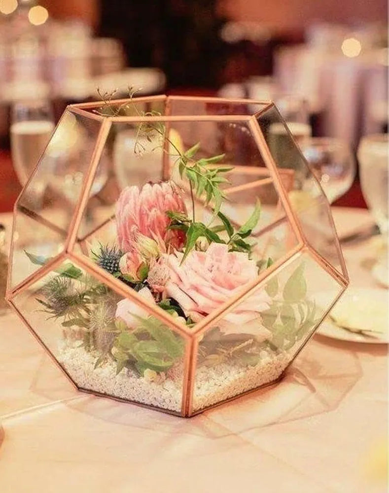 Geometric Glass Cake Spacer