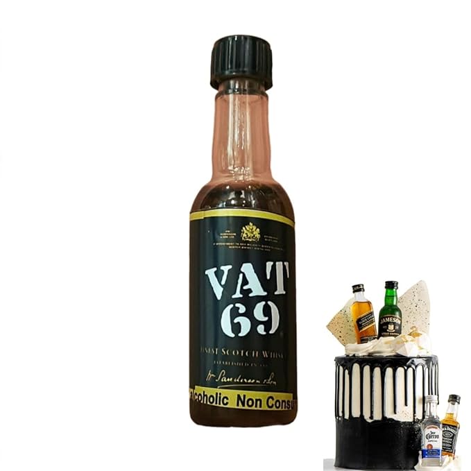 VAT 69 Miniature Bottel for Cake decoration