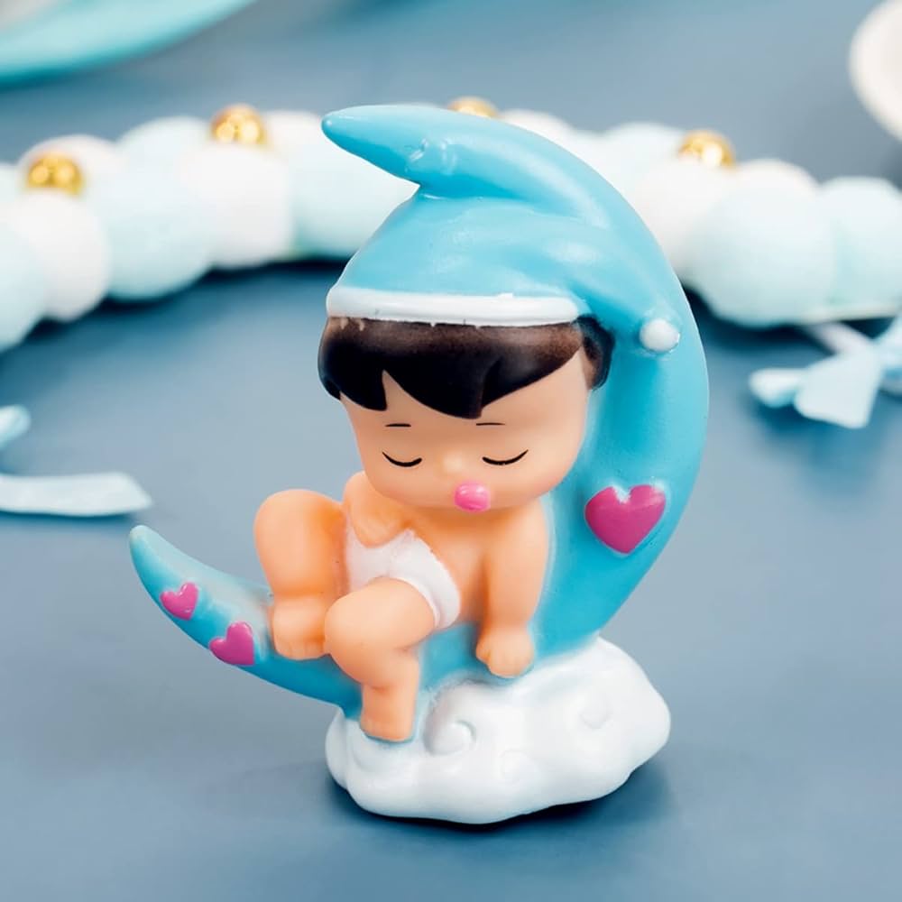Baby moon Topper Blue