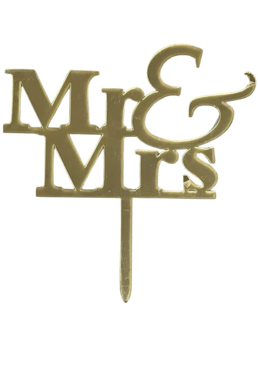 Economic Acrylic 5 inch Mr&Mrs Acrylic Topper pack of 5