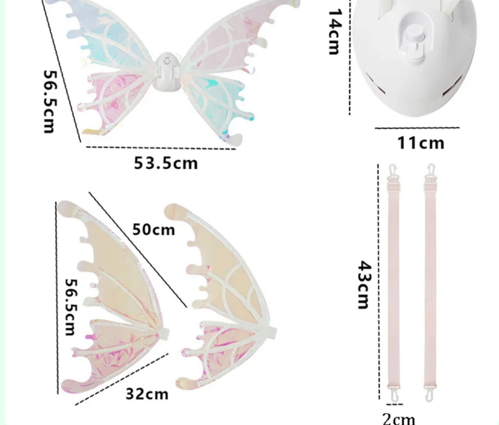 Electric Kinectic Butterfly (Rainbow Wings)