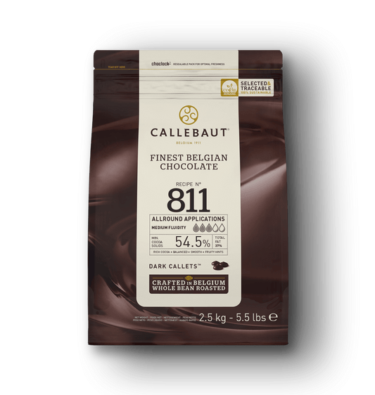 Callebaut Dark Couverture Chocolate Callets 811  ( 2.5 ) kg