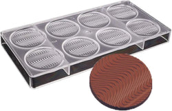 8-Cavity Round Polycarbonate Chocolate Mould