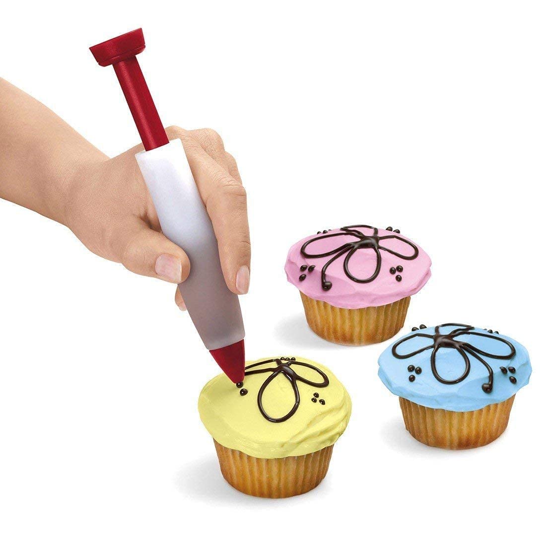 Silicone Pen Food Writing Pen with-Head Cake Decorating Pen