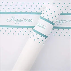 Flower Wrapping Paper White Blue Pack Of 5 Size - 22x21.5 inch