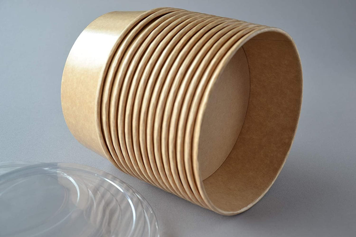Cake Bowls with Lids 500ml (Pack Of 25) size 5x2 inch CODE - BP120/65