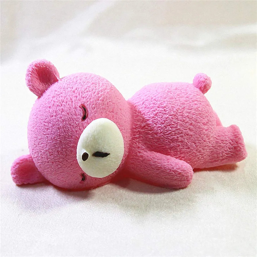 3D sleeping Teddy Bear mould Size -4.5x2.5 inch  (use for Chocolate mousse )