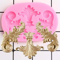 Ornamental Scroll Design Fondant Mould