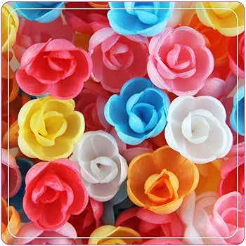 Food decor wafer flower