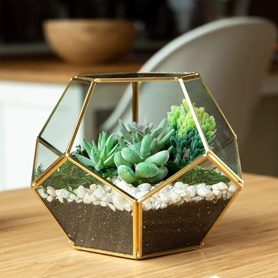 Geometric Glass Cake Spacer